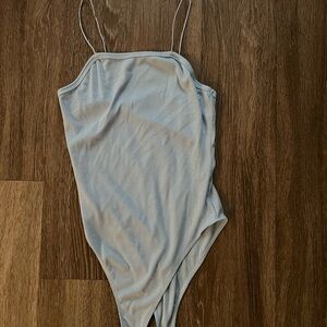 Elegant Light Blue Women's Bodysuit